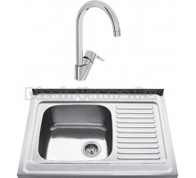 Комплект Мойка кухонная Kaiser KSS-8060 L + Смеситель VitrA Win S A42578EXP для кухонной мойки