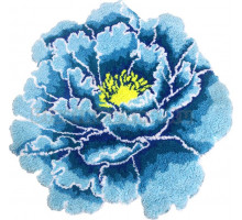 Коврик Carnation Home Fashions Peony Flower Blue 73 см