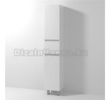 Шкаф-пенал Vod-Ok Best 35 L с бельевой корзиной, белый