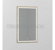 Зеркало Vod-Ok Лайт 50 крымский дуб, с подсветкой
