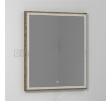 Зеркало Vod-Ok Лайт 70 крымский дуб, с подсветкой