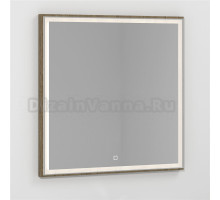 Зеркало Vod-Ok Лайт 80 крымский дуб, с подсветкой