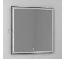 Зеркало Vod-Ok Лайт 80 серый камень, с подсветкой