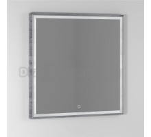 Зеркало Vod-Ok Лайт 80 лиственница, с подсветкой