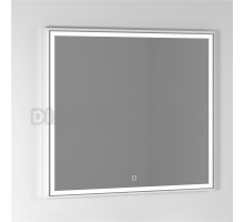 Зеркало Vod-Ok Лайт 90 белое, с подсветкой