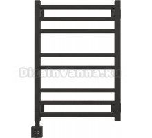 Полотенцесушитель электрический EWRIKA Кассандра PI 70x50 L, черный матовый