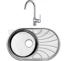 Комплект Мойка кухонная IDDIS Suno SUN77SLi77 + Смеситель IDDIS Cuba CUBSBJ0i05 для кухонной мойки