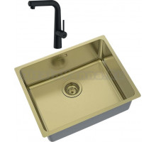 Комплект Мойка кухонная IDDIS Edifice EDI54B0i77 + Смеситель IDDIS Pure PURBLFBi05 для кухонной мойки