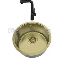 Комплект Мойка кухонная IDDIS Edifice EDI42B0i77 + Смеситель IDDIS Pure PURBLFBi05 для кухонной мойки