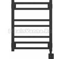 Полотенцесушитель электрический EWRIKA Кассандра Pg 60x50 R, черный матовый