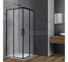 Душевой уголок Vincea Soft VSS-3SO900CLB 90x90, профиль чёрный, стекло прозрачное