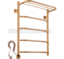 Полотенцесушитель электрический Secado Агата 3 50х80 бронза, L