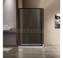 Душевой уголок Vincea Garda VSR-1G9012CGB 120x90 см, профиль чёрный, стекло тонированное
