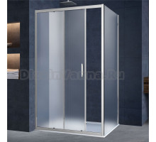 Душевой уголок Vincea Alpha VSR-3AL8011MT 110х80 см, профиль хром, стекло текстурное