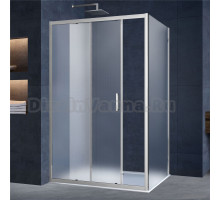 Душевой уголок Vincea Alpha VSR-3AL9015MT 150х90 см, профиль хром, стекло текстурное