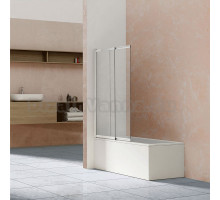 Шторка на ванну Vincea VSB-1E100CL 100 см, профиль хром, стекло прозрачное