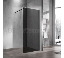Душевая перегородка Vincea Walk-in VSW-1H800CGB 80 см, профиль матовый чёрный, стекло тонированное