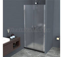 Душевая дверь в нишу BelBagno Uno B-2-100-P-Cr стекло текстурное