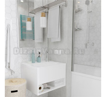 Мебель для ванной 1MarKa Naomi 60х50 белый глянец