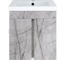 Тумба с раковиной Misty Торос 50, серый мрамор