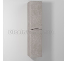Шкаф-пенал Vod-Ok Adel 30 R, с бельевой корзиной, подвесной, белый камень