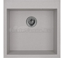 Мойка кухонная Domaci Солерно EMQ-1510.Q серая, 51х52 см, встраиваемая, кварцевая, квадратная
