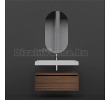 Мебель для ванной Armadi Art Flat 100 подвесная, dark oak
