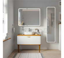 Мебель для ванной VOQ Maestro 100 ultra white&natural walnut