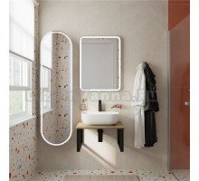 Мебель для ванной DIWO Элиста 60 светлое дерево, с раковиной Moduo 50 Square