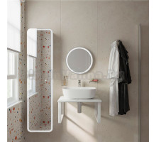 Мебель для ванной DIWO Элиста 60 белый мрамор, с раковиной Moduo 50 Square