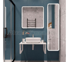 Мебель для ванной DIWO Элиста 80 белый мрамор, с раковиной Moduo 50 Square