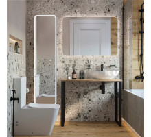 Мебель для ванной DIWO Элиста 100 светлое дерево, с раковиной Moduo 55 Leaf (комплект, гарнитур)