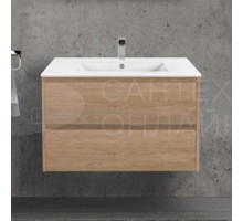 Тумба с раковиной Vincea Gio 80 натуральный дуб