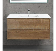 Тумба с раковиной Vincea Gio 100 дуб табак