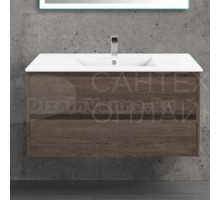 Тумба с раковиной Vincea Gio 100 темный дуб