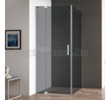 Душевой уголок Cezares Slider AH 1 100-80/90 Grigio Cr профиль хром, стекло серое