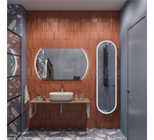 Мебель для ванной DIWO Элиста 120 светлое дерево, с раковиной Moduo 50 Square