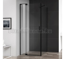 Душевой уголок Cezares Slider AH 1 100-90/100 C Nero профиль черный, стекло прозрачное