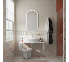 Мебель для ванной DIWO Элиста 100 белый мрамор, с раковиной Самара 0116