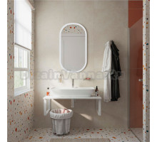 Мебель для ванной DIWO Элиста 100 белый мрамор, с раковиной Углич 0117