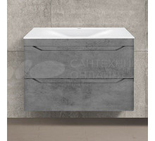 Тумба с раковиной Vincea Fine 80 бетон