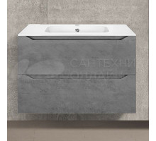 Тумба с раковиной Vincea Norma 80, подвесная, бетон