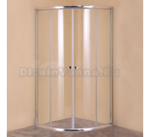 Душевой уголок DIWO Коломна KL01-090TCR/G 90х90, профиль хром матовый