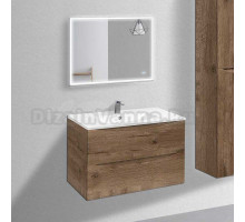 Мебель для ванной Vincea Mia 80 дуб винтаж, раковина VBS-13980
