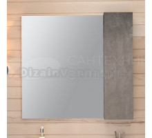 Зеркало Emmy Стоун 80 R, серый бетон