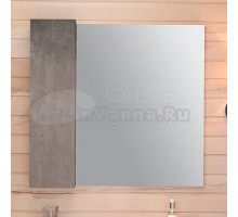 Зеркало Emmy Стоун 80 L, серый бетон