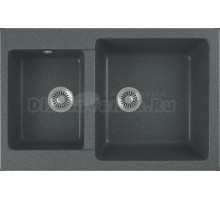 Мойка кухонная Domaci Бьелла DMC-76K-343 антрацит