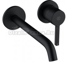 Смеситель для раковины Kludi Nova Fonte Pura 202453915 черный матовый