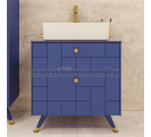 Тумба с раковиной Level One 70 синяя