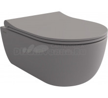 Унитаз подвесной BOCCHI V-Tondo 1417-006-0129 серый матовый, тонкая крышка с микролифтом